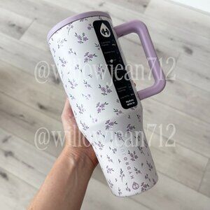“Iris" HydroJug 32 oz Traveler Tumbler - Purple Floral - Limited Edition